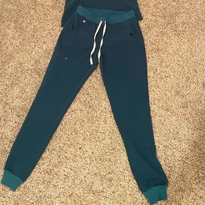 Figs scrubs pants Caribbean blue